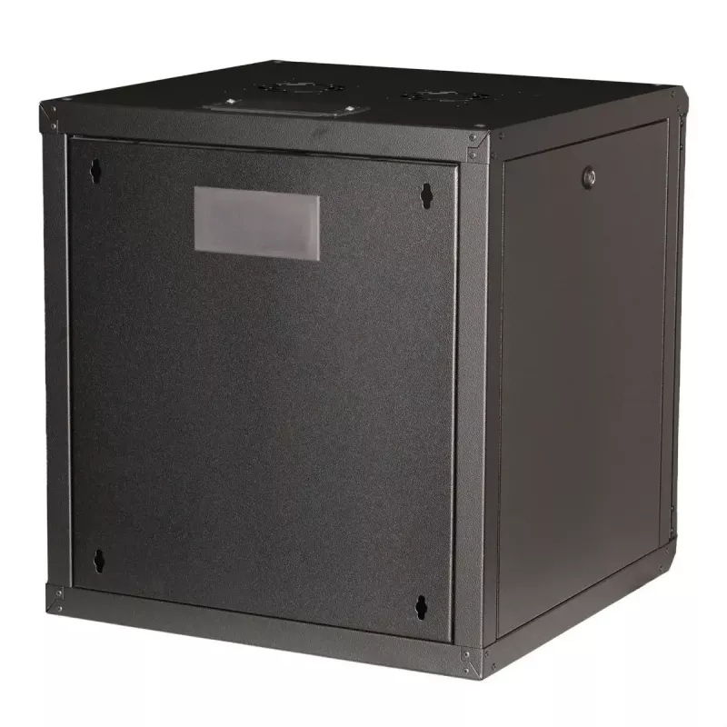 Sieninis stovas ROLINE Pro 12U 19 colių, 600x600 mm, juodas, IP20, su raktiniu užraktu