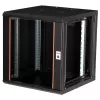 Sieninis stovas ROLINE Pro 12U 19 colių, 600x600 mm, juodas, IP20, su raktiniu užraktu
