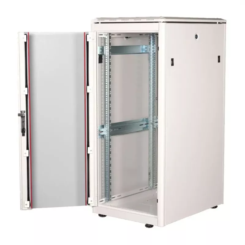 ROLINE 19 colių tinklo spinta Pro 26U, 600x800 mm PxG, stiklinės durys, pilka, IP20, 600 kg talpa