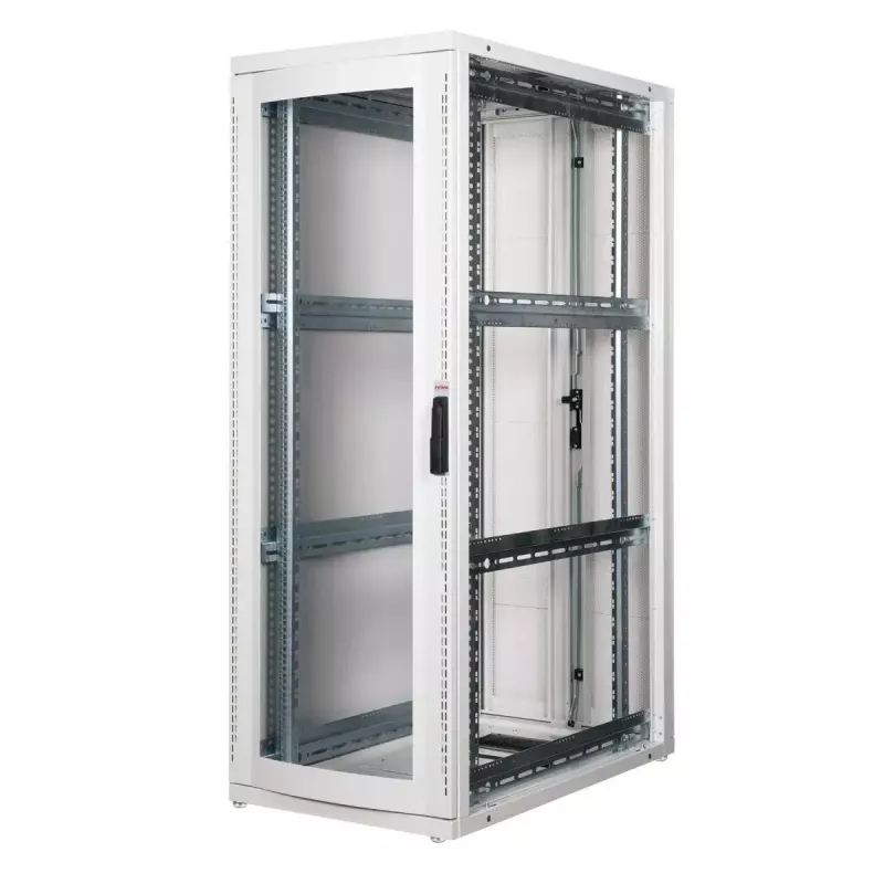 Laisvai pastatomas stovas ROLINE Pro 36U 600x1000 pilkas su plexiglas durelėmis