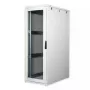 Laisvai pastatomas stovas ROLINE Pro 36U 600x1000 pilkas su plexiglas durelėmis