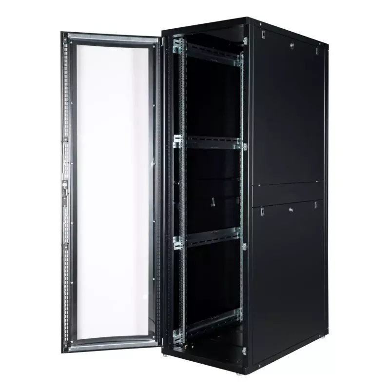 Laisvai pastatomas stovas ROLINE 19 colių serverio stovas Pro 42U 600x1000 juodas