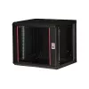 ROLINE 19 colių sieninis stovas Pro 9U, 450x600 mm, juodas, su raktu, IP20