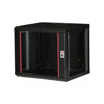 ROLINE 19 colių sieninis stovas Pro 9U, 450x600 mm, juodas, su raktu, IP20