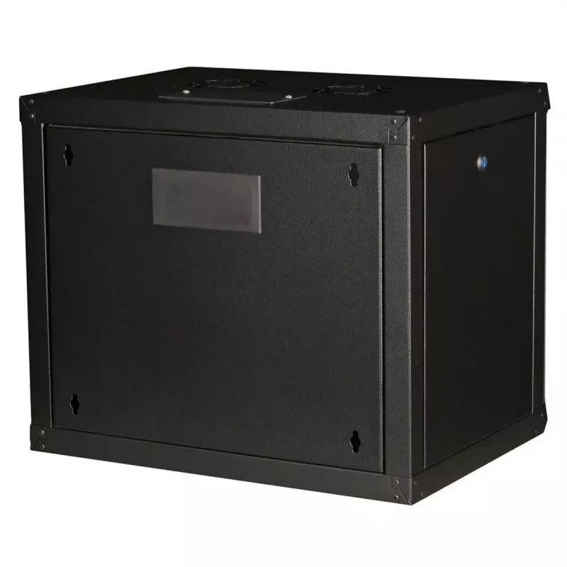 ROLINE 19 colių sieninis stovas Pro 9U, 450x600 mm, juodas, su raktu, IP20
