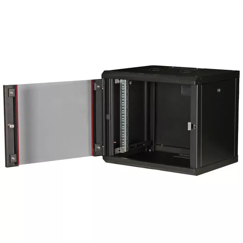 ROLINE 19 colių sieninis stovas Pro 9U, 450x600 mm, juodas, su raktu, IP20
