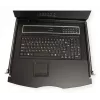 Rack konsolė VALUE 26.99.0131 19 colių (48,3 cm) 1366x768 250 cd/m² vokiška klaviatūra juoda 1U