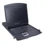 Rack konsolė VALUE 26.99.0131 19 colių (48,3 cm) 1366x768 250 cd/m² vokiška klaviatūra juoda 1U