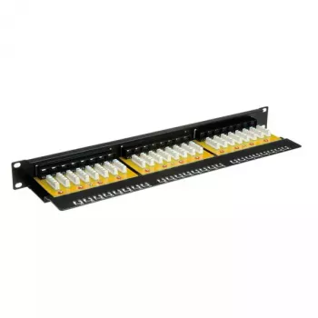 Patch Panel VALUE Cat.6/Class E 24 prievadų UTP juodas