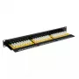 Patch Panel VALUE Cat.6/Class E 24 prievadų UTP juodas