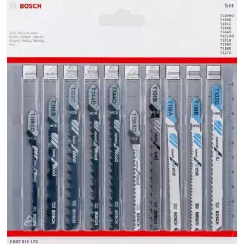 Bosch 2 607 011 170 pjūklo diskai metalo ir medžio pjovimui, 10 vnt.