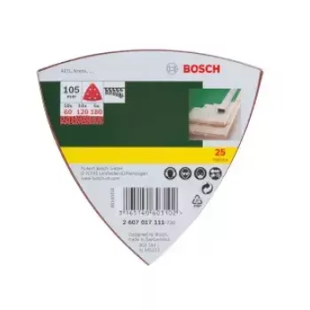 Bosch 2607017111 Šlifavimo lapeliai 25 vnt. trikampiam šlifuokliui