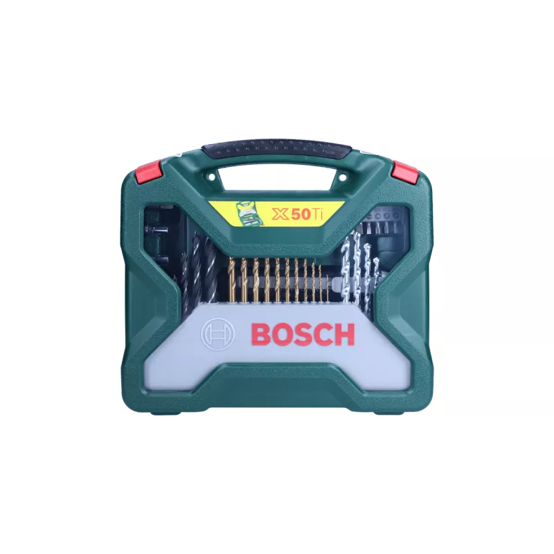 Bosch X-Line 50 dalių titano grąžtų ir antgalių rinkinys