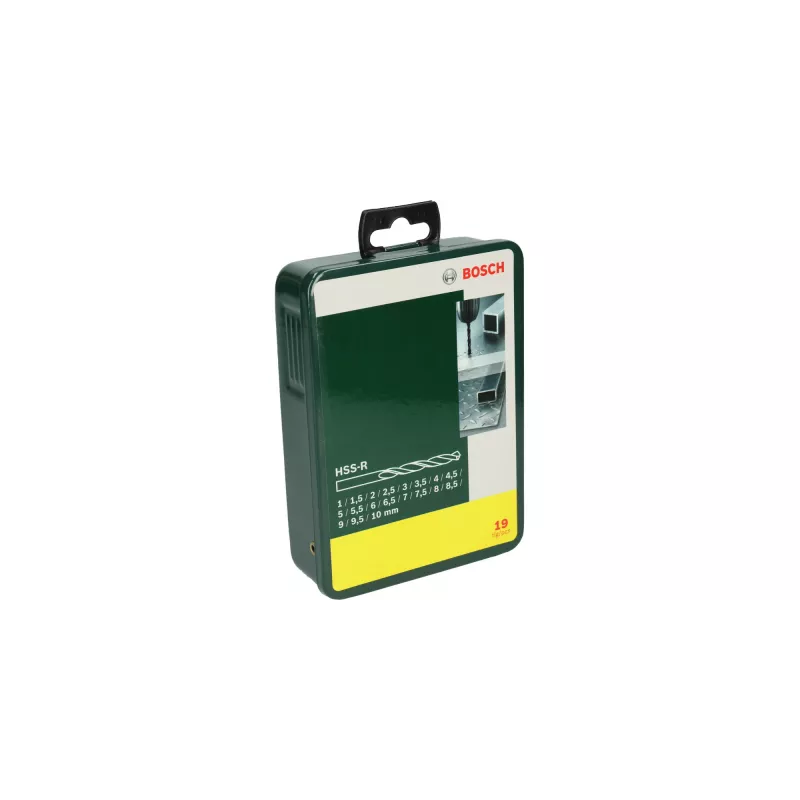 Gręžtų rinkinys Bosch 2 607 019 435, 19 vnt., HSS-R, 1–10 mm