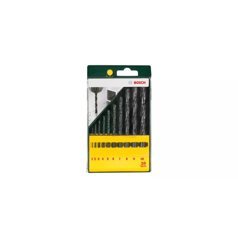 Bosch 2 607 019 442 gręžtuvų rinkinys 10 vnt. HSS-R