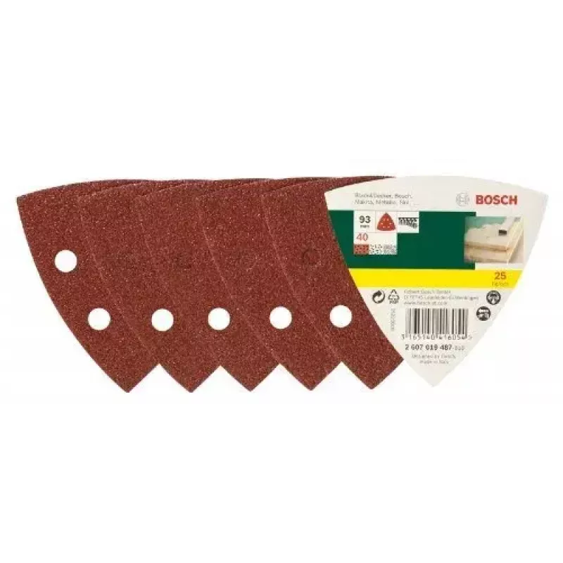 Bosch 2 607 019 487 šlifavimo priedų rinkinys 25 vnt.