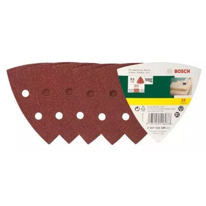 Bosch 2 607 019 489 šlifavimo priedų rinkinys 25 vnt.