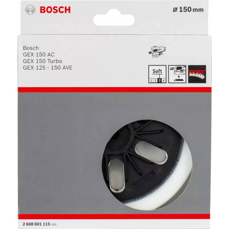Bosch 2 608 601 115 šlifavimo pagalvėlė, minkšta, 150 mm, 1 vnt.