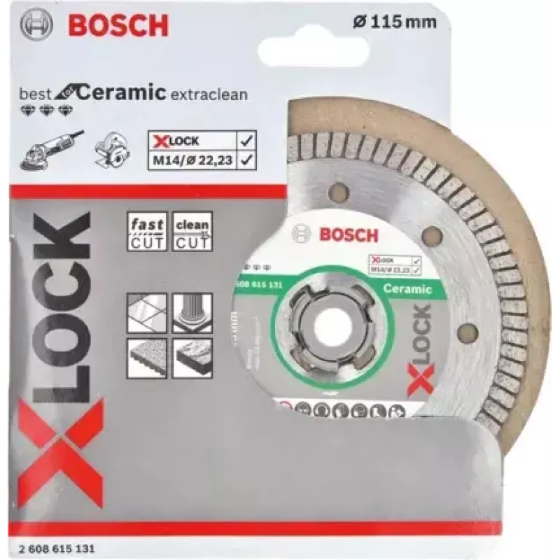 Bosch 2 608 615 131 pjovimo diskas keramikai, X-LOCK