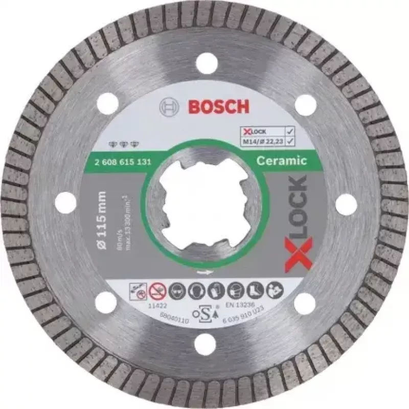 Bosch 2 608 615 131 pjovimo diskas keramikai, X-LOCK