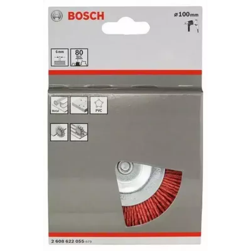 Šepečio ratas Bosch 2 608 622 055 10 cm skersmens 6 mm kotas
