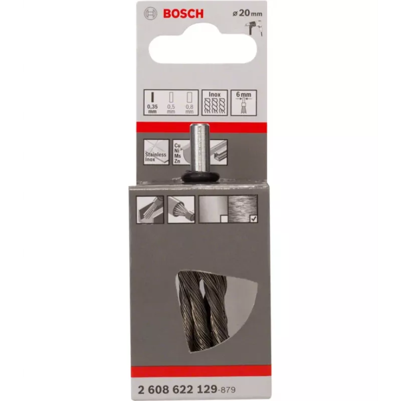 Šepetinis vielinis šepetėlis Bosch 2608622129 1,9 cm skersmens