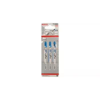 Dėlionės pjūklo geležtė Bosch T 118 G Basic Metal, HSS, 92 mm, 5 vnt.