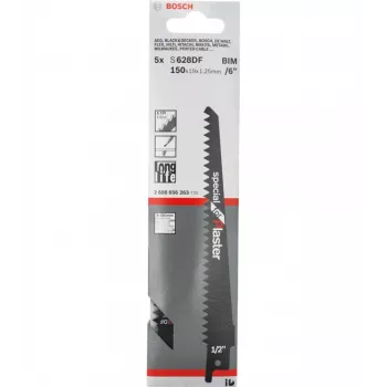 Bosch 2608656263 pjūklo geležtė strypiniam pjūklui Bimetal 5 vnt