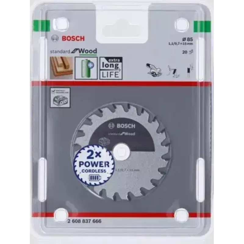 Bosch 2 608 837 666 diskinis pjūklo diskas 8,5 cm 1 vnt.