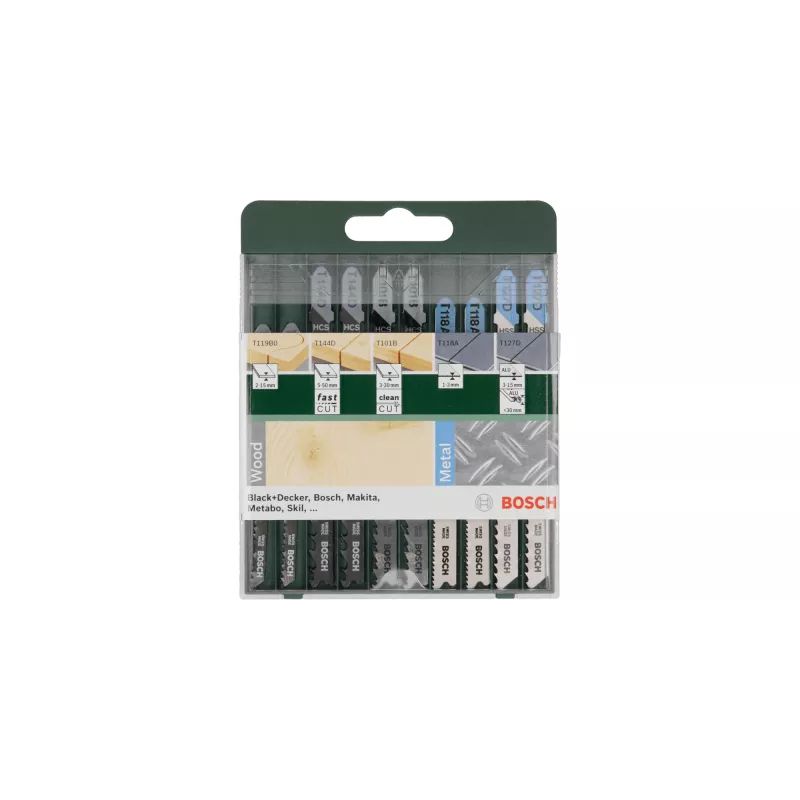 Bosch 2 609 256 746 pjūklelio peilių rinkinys 10 vnt.