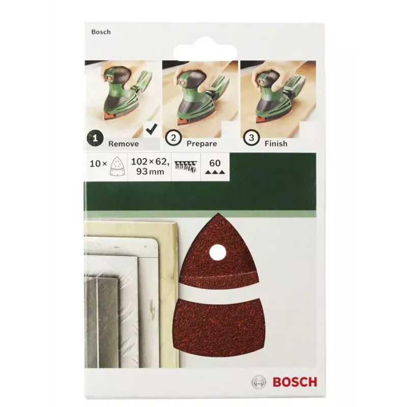 Bosch 2609256A6 šlifavimo popieriaus lakštai, 10 vnt.