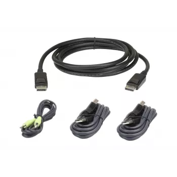 ATEN 2L-7D03UDPX4 saugus KVM kabelių rinkinys DisplayPort, USB ir garsui, 3 m