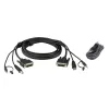 ATEN 2L-7D03UDX4 Secure KVM kabelių rinkinys 3 m DVI-D Dual Link USB