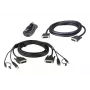 ATEN 2L-7D03UDX5 saugus KVM kabelių rinkinys DVI-D Dual Link dviejų ekranų sistemoms, 3 m