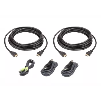 ATEN HDMI dvigubo ekrano Secure KVM kabelių rinkinys, 3 m