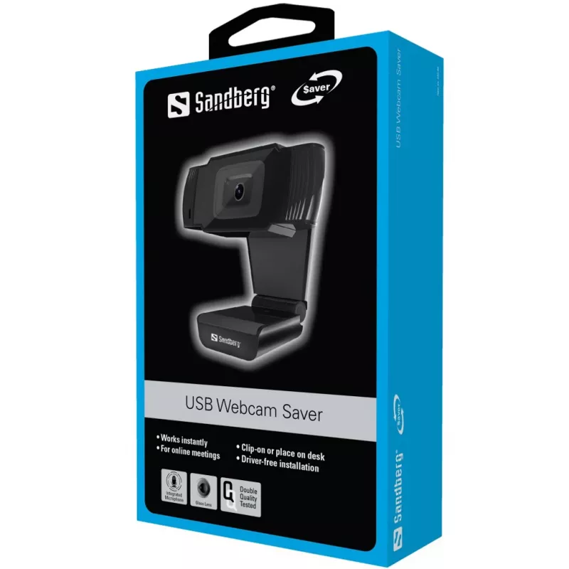 Sandberg USB internetinė kamera 480P Saver, 0,3 MP, 640x480, 30 kadrų/s, su mikrofonu