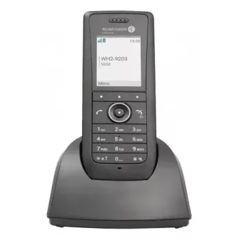 IP mobilus telefonas ALCATEL 8158s – belaidė rankinė, 2 colių LCD 230×320, Wi‑Fi a/b/g/n/ac, kodekai G.711/G.729/OPUS, juoda