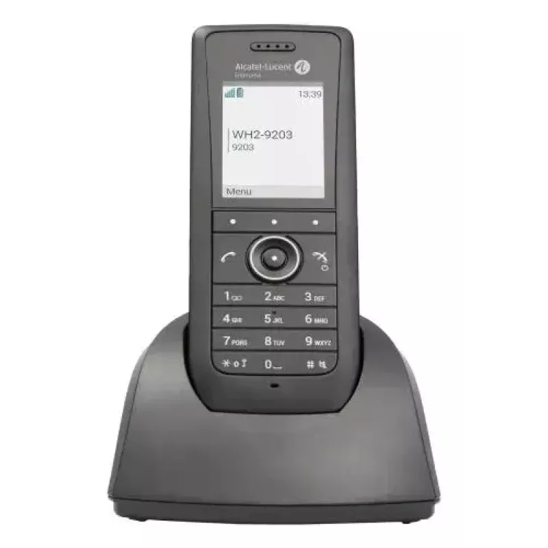 IP mobilus telefonas ALCATEL 8158s – belaidė rankinė, 2 colių LCD 230×320, Wi‑Fi a/b/g/n/ac, kodekai G.711/G.729/OPUS, juoda