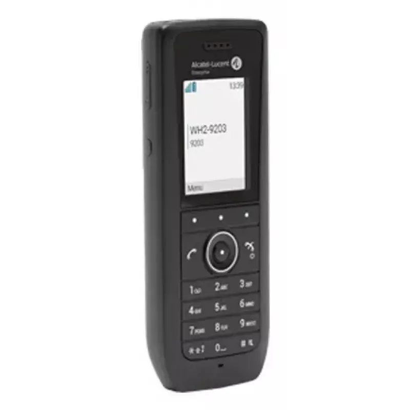 IP mobilus telefonas ALCATEL 8158s – belaidė rankinė, 2 colių LCD 230×320, Wi‑Fi a/b/g/n/ac, kodekai G.711/G.729/OPUS, juoda