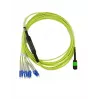 BlueOptics 3HE13897AA-7.5-BO vienmodis MPO/APC – 4x LC/UPC skirstomasis kabelis, 7,5 m