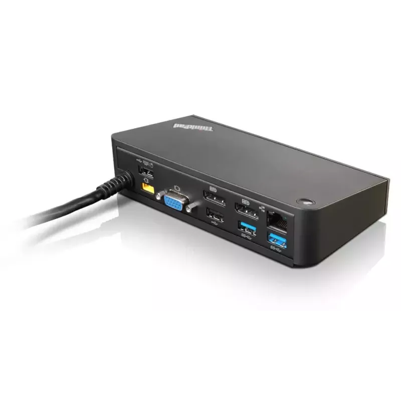 Lenovo 40A40090EU OneLink+ Dock, USB 3.2 Gen 1, Ethernet 1000 Mbit/s, juoda