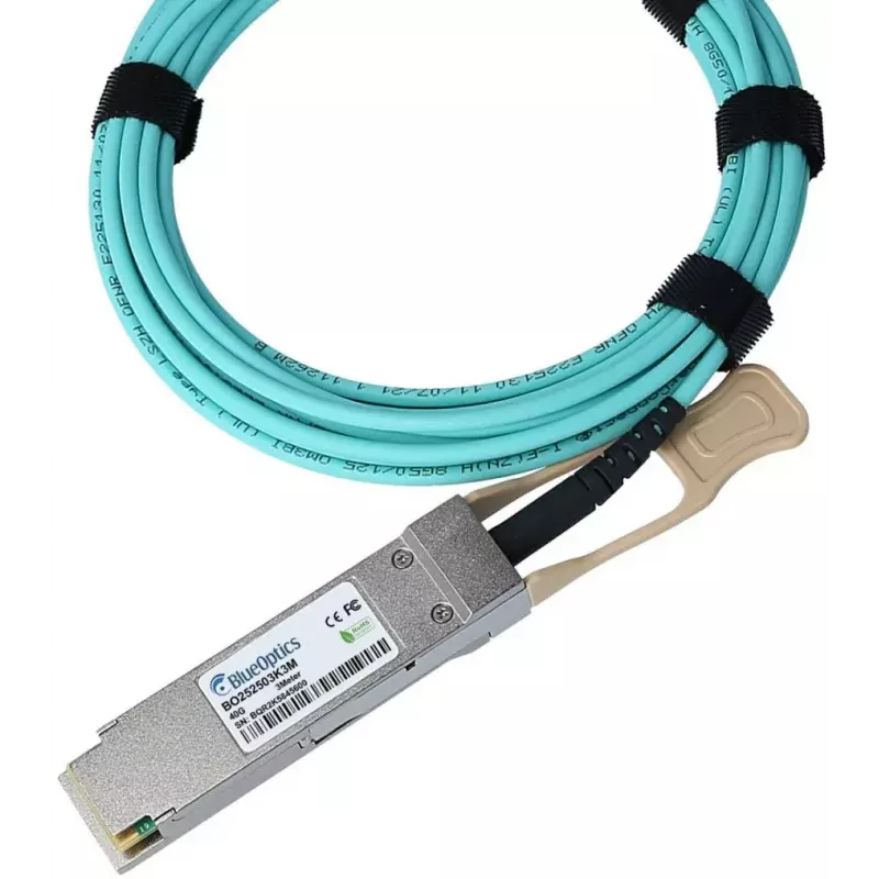 BlueOptics 40G-AOC-QSFP10M-BO InfiniBand aktyvus optinis kabelis 10 m QSFP oranžinis