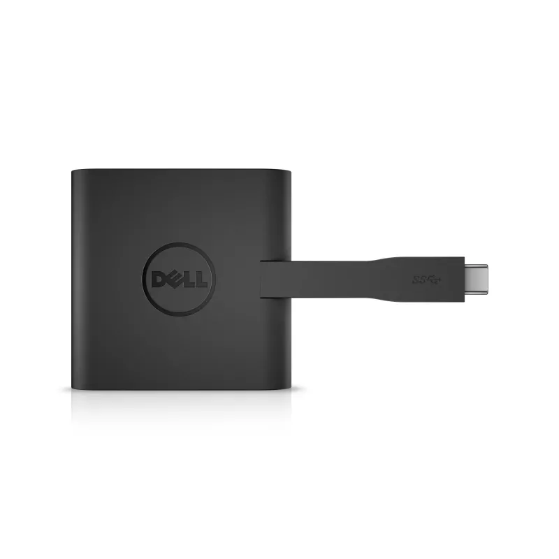 USB-C HUB DELL USB-C – HDMI / VGA / Ethernet / USB 3.0 Juodas