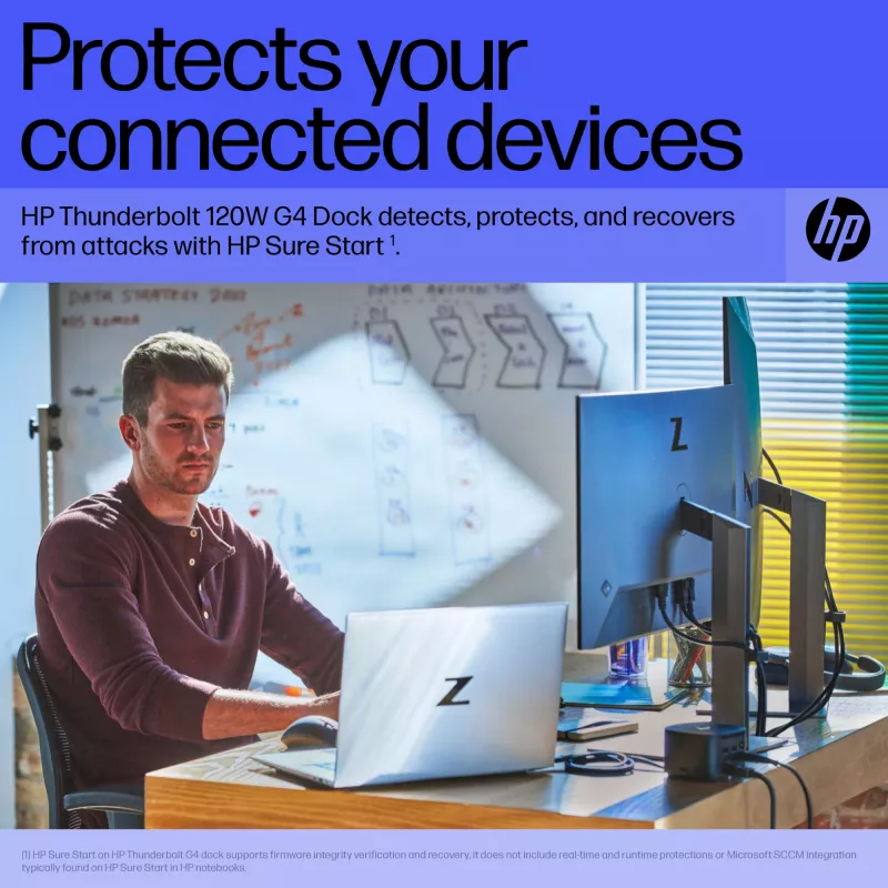 HP Thunderbolt Dock 120W G4 – belaidė dokų stotelė, juoda, Thunderbolt 4