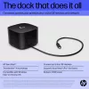 HP Thunderbolt Dock 120W G4 – belaidė prijungimo stotelė, juoda