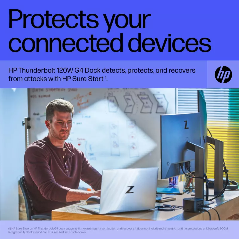 HP Thunderbolt Dock 120W G4 – belaidė prijungimo stotelė, juoda