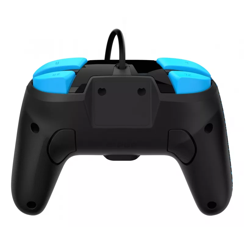 PDP Nintendo Switch Sheikah Shoot REMATCH GLOW valdiklis, laidinis, USB, juodas/mėlynas