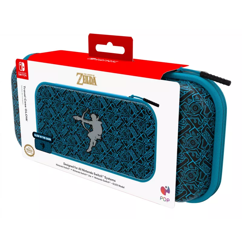 PDP kelioninis dėklas GLOW Sheikah Shoot, skirtas Nintendo Switch, Nintendo Switch Lite, Nintendo Switch OLED Model