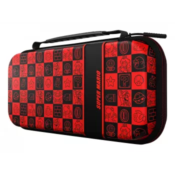 PDP Travel Case Plus GLOW Super Icon, kietas dėklas Nintendo Switch, Switch Lite, Switch OLED