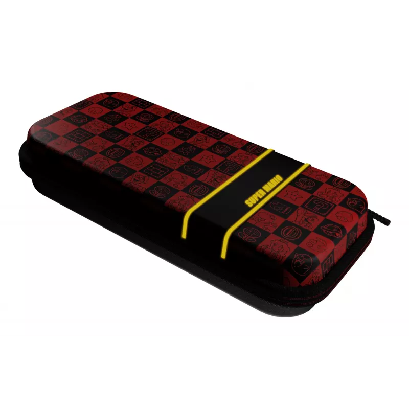 PDP Travel Case Plus GLOW Super Icon, kietas dėklas Nintendo Switch, Switch Lite, Switch OLED